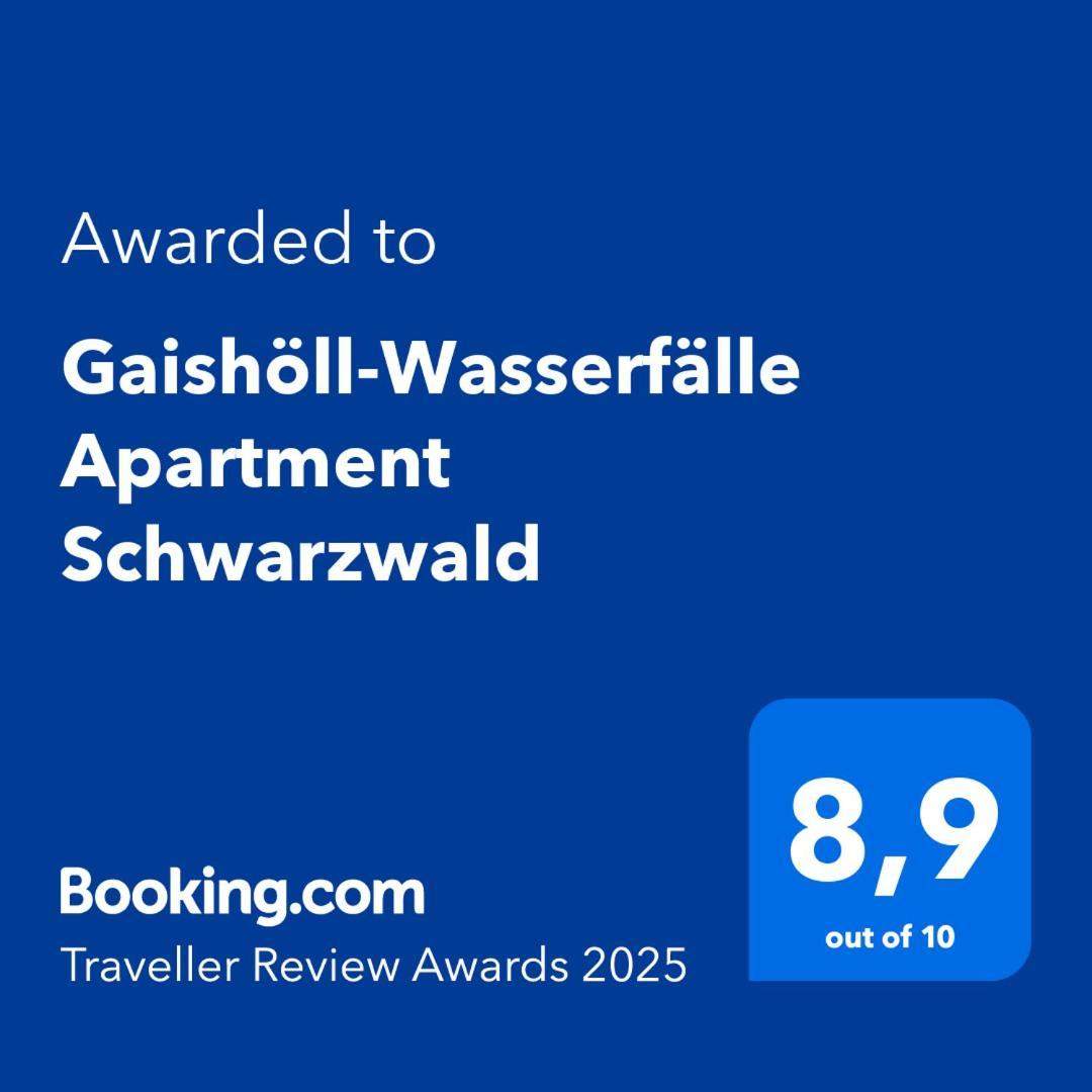 Gaishoell-Wasserfaelle Apartment Schwarzwald Sasbachwalden Exterior photo